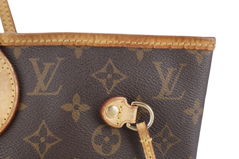 LOUIS VUITTON NEVERFULL M46975 MONOGRAM CANVAS GOLD HARDWARE NO DUST COVER