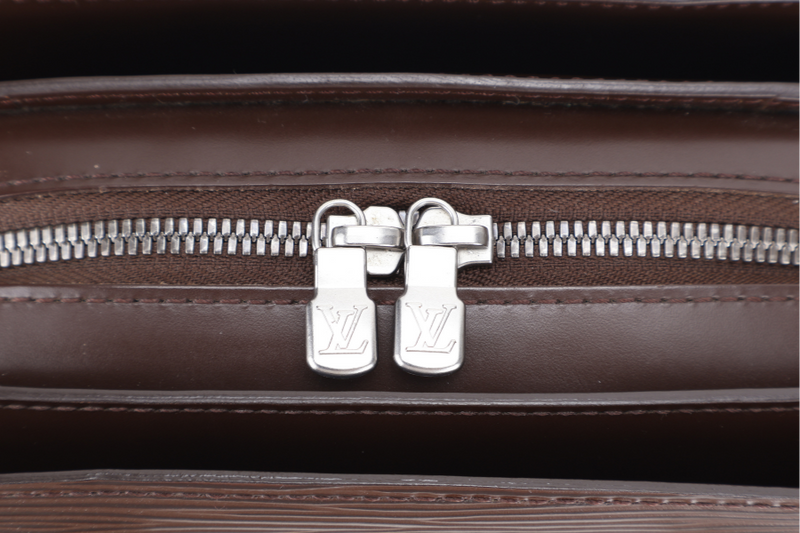 LOUIS VUITTON POINT-NEUF DARK BROWN EPI LEATHER SILVER HARDWARE NO DUST COVER