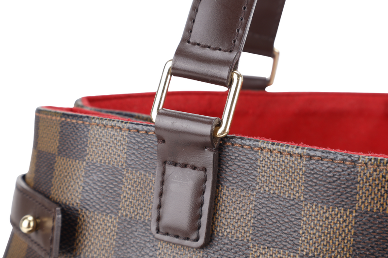 LOUIS VUITTON UZES TOTE BAG DAMIER EBENE CANVAS GOLD HARDWARE NO DUST COVER