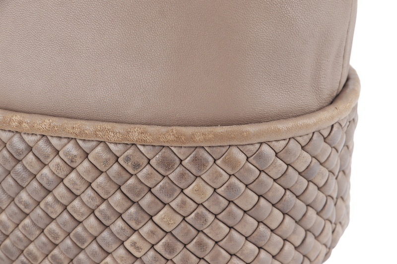 BOTTEGA VENETA SHOULDER BAG MEDIUM BROWN SILVER HARDWARE WITH DUST COVER