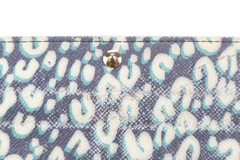 LOUIS VUITTON M67875 SARAH WALLET LEOPARD MONOGRAM CANVAS GOLD HARDWARE NO DUST COVER