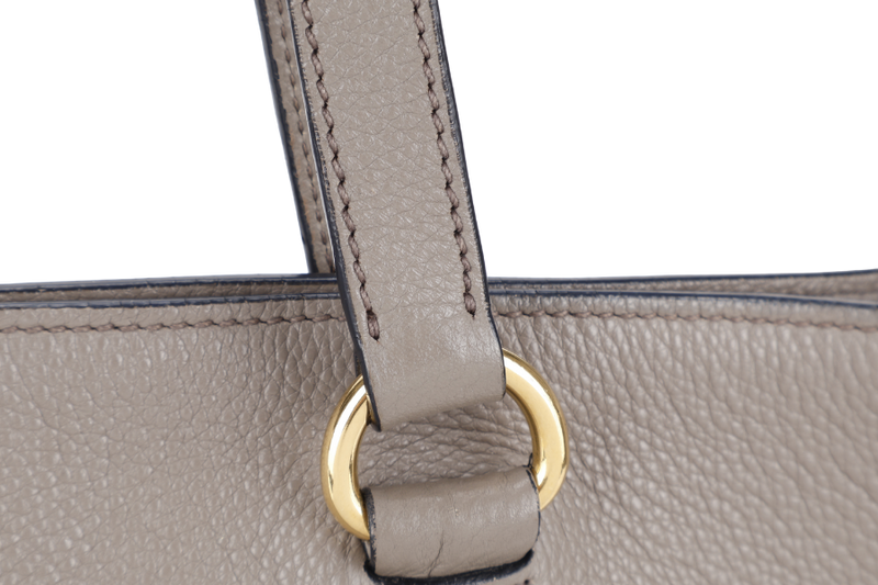 PRADA SAFFIANO LEATHER HANDBAG GOLD HARDWARE WITH DUST COVER AND CARD