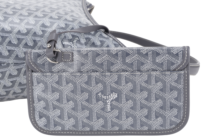 GOYARD GOYARDINE BOHEME HOBO GREY COLOR WITH POUCH NO DUST COVER