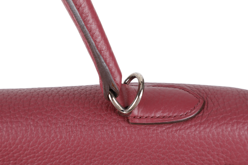 HERMES KELLY 28 (STAMP O) RETOURNE PINK TOGO LEATHER WITH STRAP, KEYS&LOCK, RAINCOAT, DUST COVER & BOX