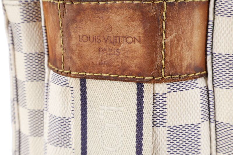 LOUIS VUITTON N51189 NAVIGLIO DAMIER AZUR GOLD HARDWARE WITH DUST COVER