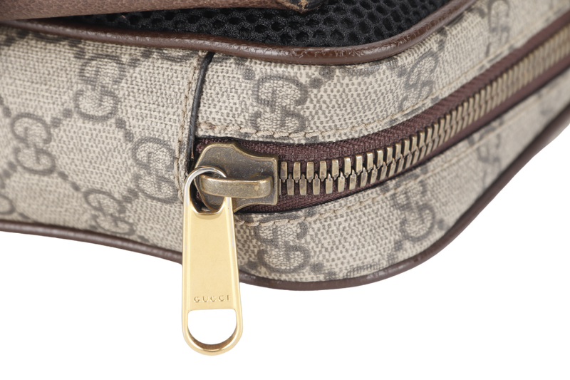 GUCCI OPHIDIA BUMBAG BROWN GOLD HARDWARE NO DUST COVER