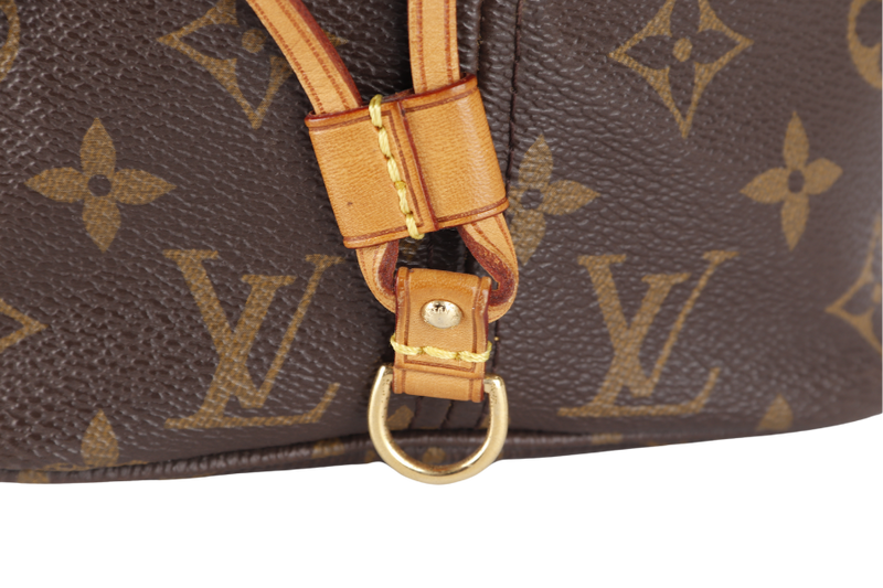 LOUIS VUITTON NEVERFULL MM (M46987) MONOGRAM CANVAS GOLD HARDWARE WITH POUCH