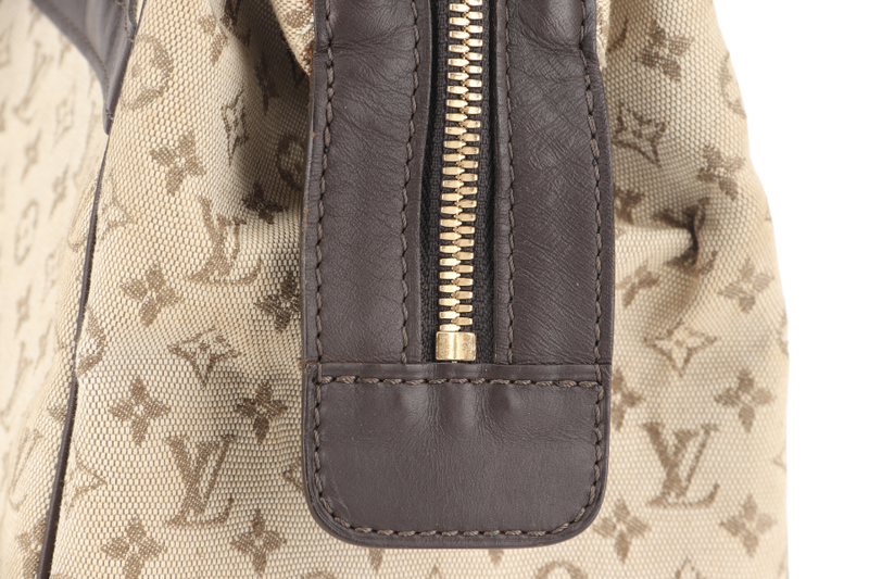 LOUIS VUITTON MINI JOSEPHINE PM BEIGE MINI LIN CANVAS GOLD HARDWARE NO DUST COVER