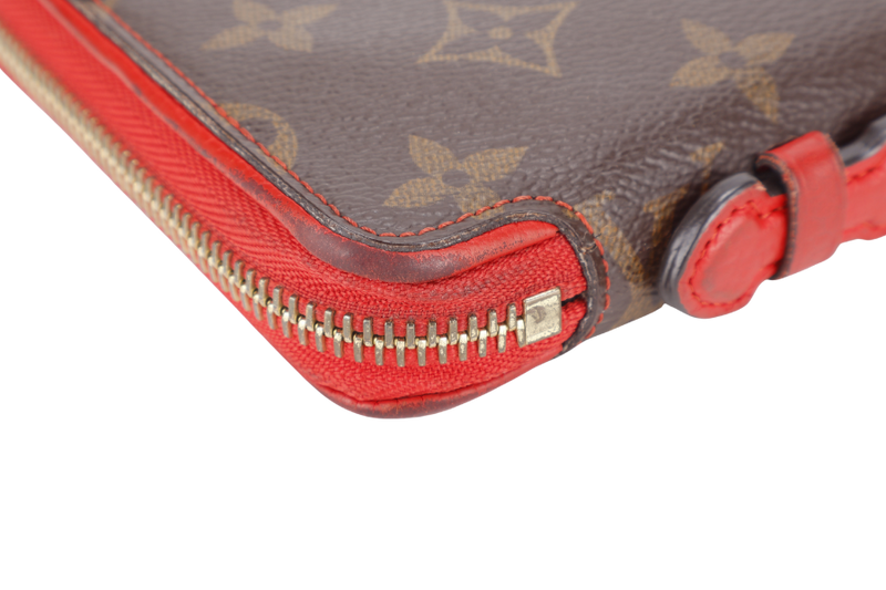 LOUIS VUITTON DAILY ORGANIZER MONOGRAM x ROUGE WALLET MONOGRAM CANVAS GOLD HARDWARE WITH DUST COVER AND BOX