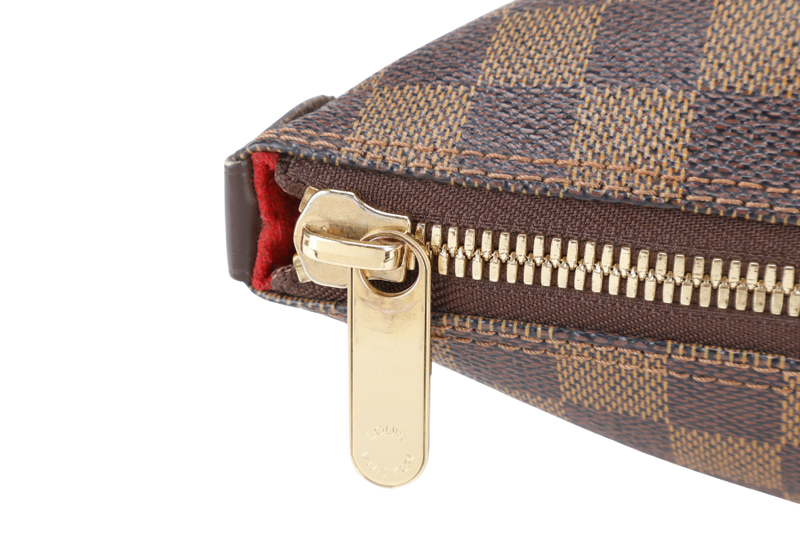 LOUIS VUITTON N51183 SALEYA PM BROWN DAMIER EBENE GOLD HARDWARE WITH DUST COVER