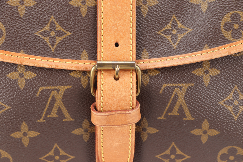LOUIS VUITTON M42256 SAUMUR 35 MONOGRAM CANVAS GOLD HARDWARE NO DUST COVER