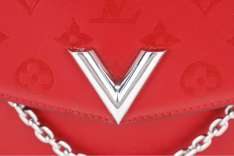 LOUIS VUITTON VERY MESSENGER (M51682) RUBIS MONOGRAM LEATHER GOLD HARDWARE WITH SLING AND DUST COVER