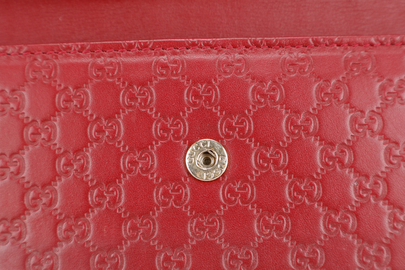 GUCCI GG SIGNATURE CONTINENTAL ZIP LONG WALLET GOLD HARDWARE WITH DUST COVER AND BOX