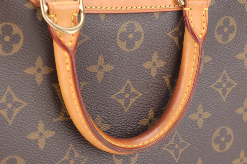 LOUIS VUITTON TROUVILLE HANDBAG MONOGRAM CANVAS GOLD HARDWARE WITH KEYS&LOCK AND DUST COVER
