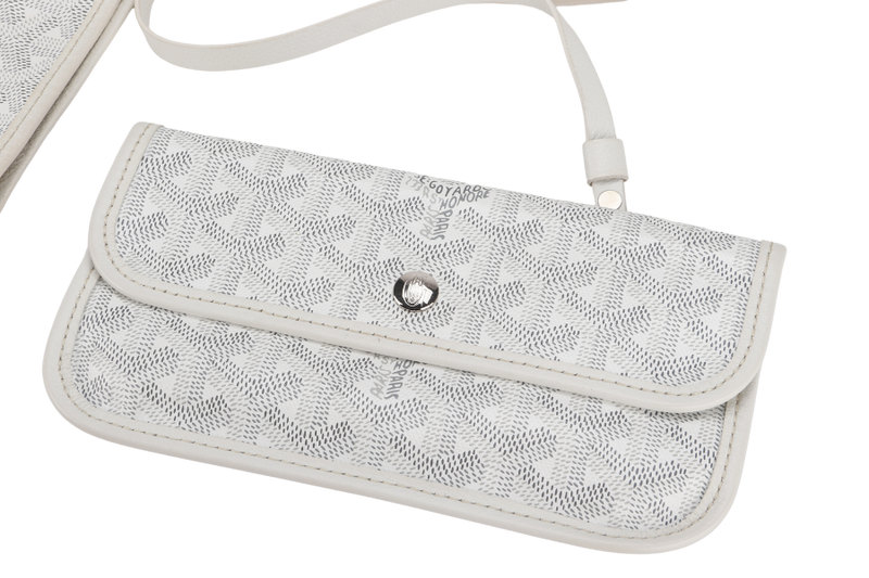 GOYARD SAINT LOUIS PM WHITE WITH DUST COVER