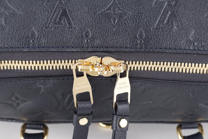 LOUIS VUITTON LUMINEUSE PM BLACK MONOGRAM EMPREINTE LEATHER GOLD HARDWARE WITH PADLOCK, KEYS , STRAPS AND DUST COVER