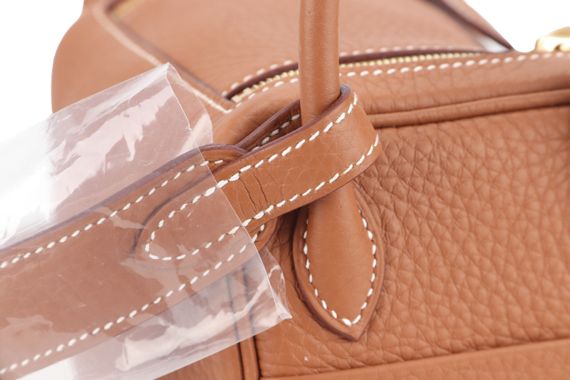 HERMES MINI LINDY GOLD COLOR CLEMENCE GOLD HARDWARE STAMP K (YEAR 2025) WITH DUST COVER AND BOX