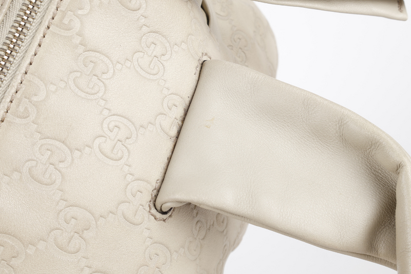 GUCCI GG GUCCISIMA SHOULDER BAG BEIGE LEATHER GOLD HARDWARE NO DUST COVER