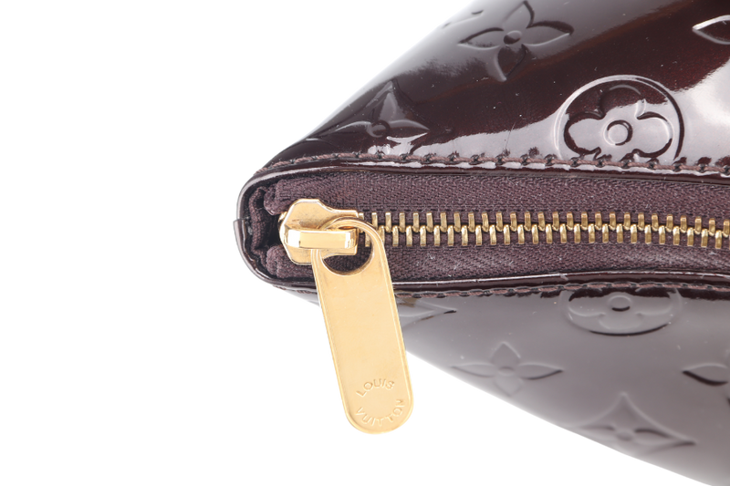 LOUIS VUITTON M93589 BELLEVUE GM AMARANTE VERNIS LEATHER GOLD HARDWARE WITH DUST COVER