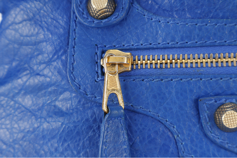 BALENCIAGA GIANT CITY ELECTRIC BLUE GOLD HARDWARE NO DUST COVER