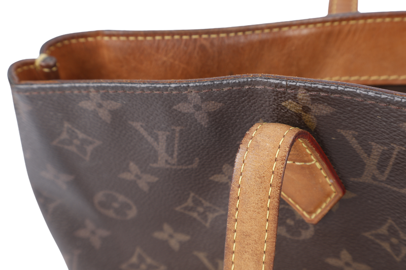 LOUIS VUITTON M45644 WILSHIRE TOTE BAG MM BROWN MONOGRAM CANVAS GOLD HARDWARE NO DUST COVER