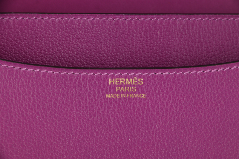 HERMES CONSTANCE 24 ANEMONE EVERCOLOR PERMABRASS HARDWARE STAMP Y (YEAR 2020) WITH DUST COVER AND BOX