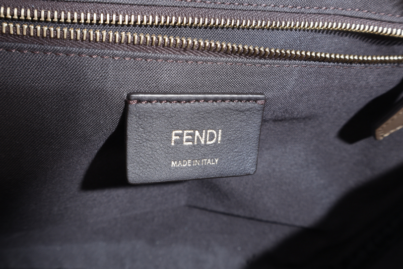 FENDI x FILA MONOGRAM ZUCCA BUMBAG BLUE, RED FONT WITH DUST COVER