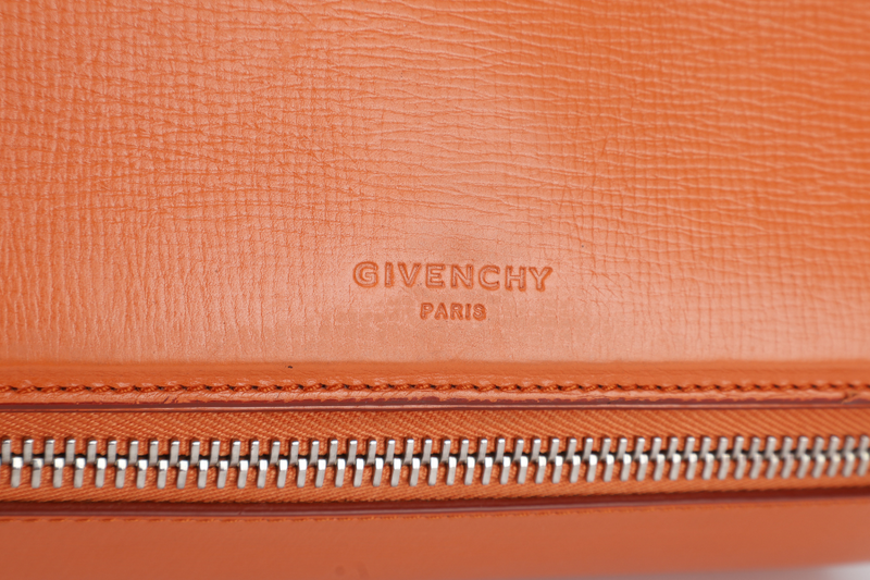 GIVENCHY PANDORA BOX BAG ORANGE LEATHER GOLD HARDWARE NO DUST COVER