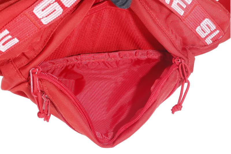 SUPREME RED CANVAS SS18 WAIST BAG NO DUST COVER