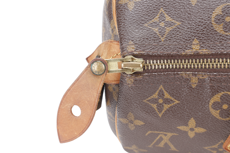 LOUIS VUITTON SPEEDY 30 MONOGRAM CANVAS GOLD HARDWARE NO DUST COVER