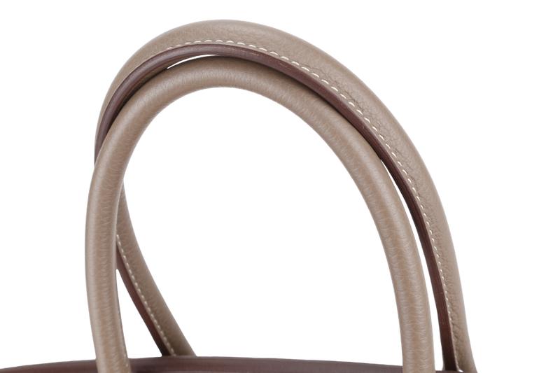 HERMES BIRKIN 30 STAMP Z (YEAR 2021) ETOUPE TOGO LEATHER GOLD HARDWARE WITH KEYS, LOCK AND DUST COVER