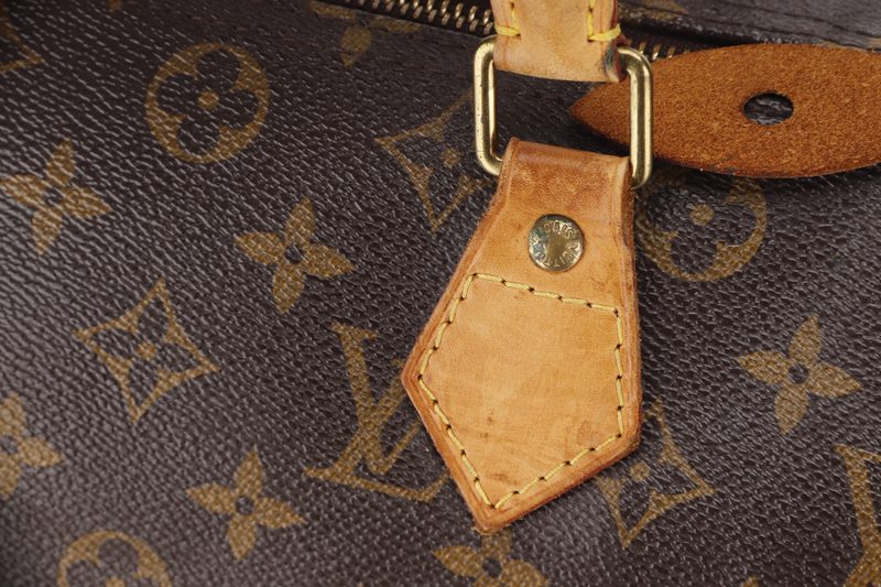 LOUIS VUITTON SPEEDY 30 MONOGRAM CANVAS GOLD HARDWARE WITH PADLOCK, NO KEYS & DUST COVER