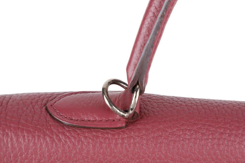 HERMES KELLY 28 (STAMP O) RETOURNE PINK TOGO LEATHER WITH STRAP, KEYS&LOCK, RAINCOAT, DUST COVER & BOX