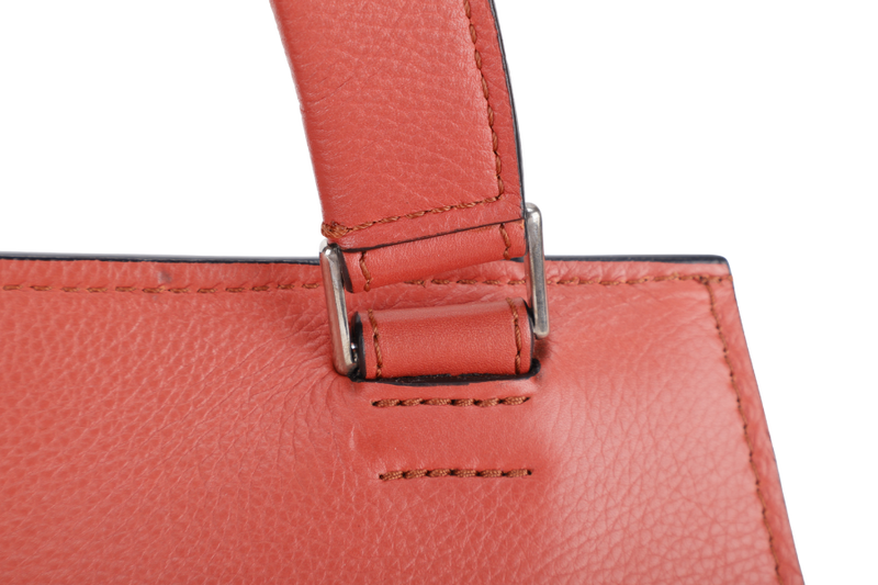 CELINE RED EDGE SHOULDER BAG SILVER HARDWARE NO DUST COVER