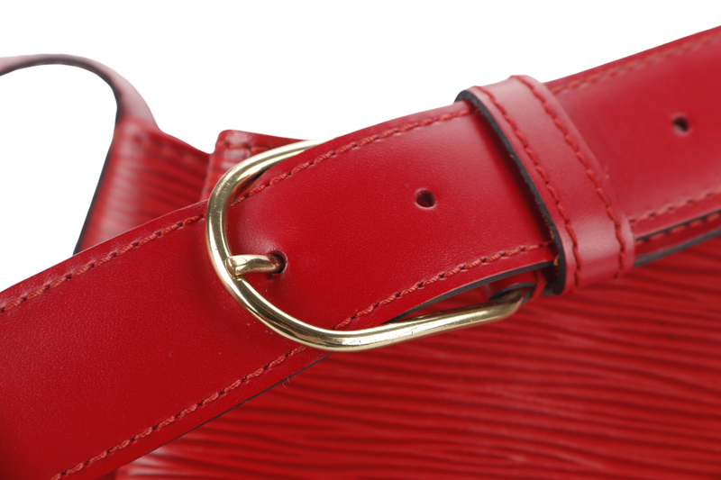 LOUIS VUITTON SAC D'EPAULE SHOULDER BAG (M80193) RED EPI LEATHER GOLD HARDWARE NO DUST COVER