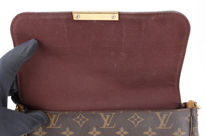 LOUIS VUITTON M40718 FAVOURITE MM MONOGRAM GOLD HARDWARE NO DUST COVER