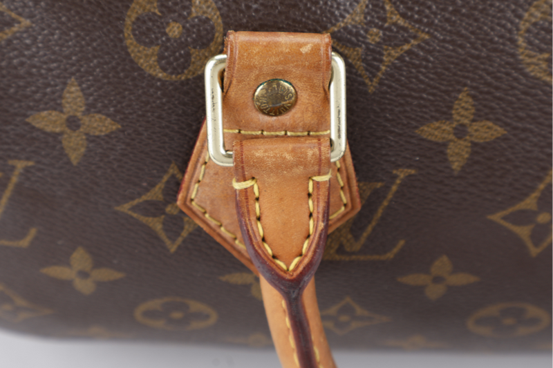 LOUIS VUITTON SPEEDY BANDOULIERE 30 MONOGRAM CANVAS LEATHER GOLD HARDWARE WITH STRAPS, LOCK, DUST COVER AND BOX