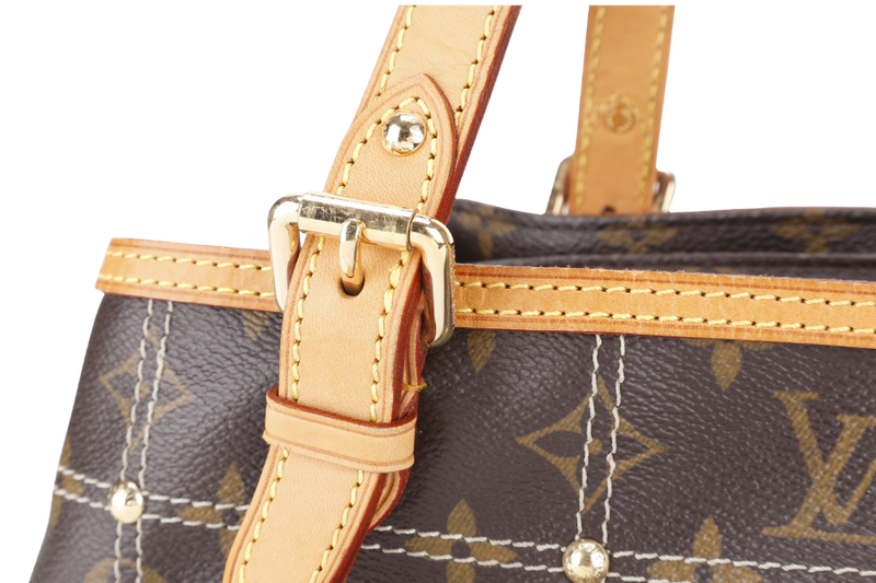 LOUIS VUITTON M40140 RIVETTE SHOULDER BAG MONOGRAM CANVAS GOLD HARDWARE WITH DUST COVER