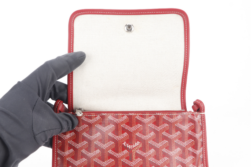 GOYARD PLUMET POCKET WALLET RED COLOR NO DUST COVER