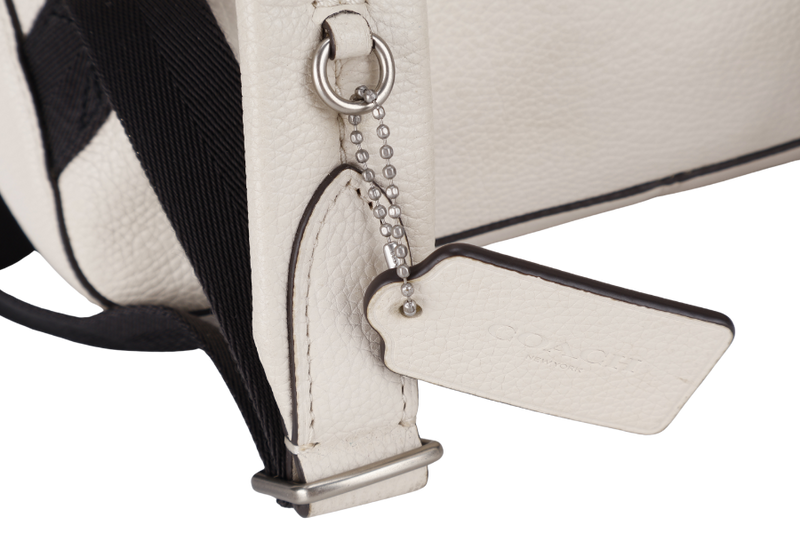 COACH CAMPUS BACKPACK WHITE PRAIRIE CALF LEATHER SILVER HARDWARE WITH DUST COVER