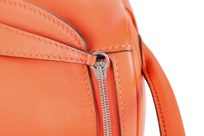 HERMES LINDY 26 CAPUCINE SWIFT LEATHER PHW STAMP A (YEAR 2017) WITH DUST COVER