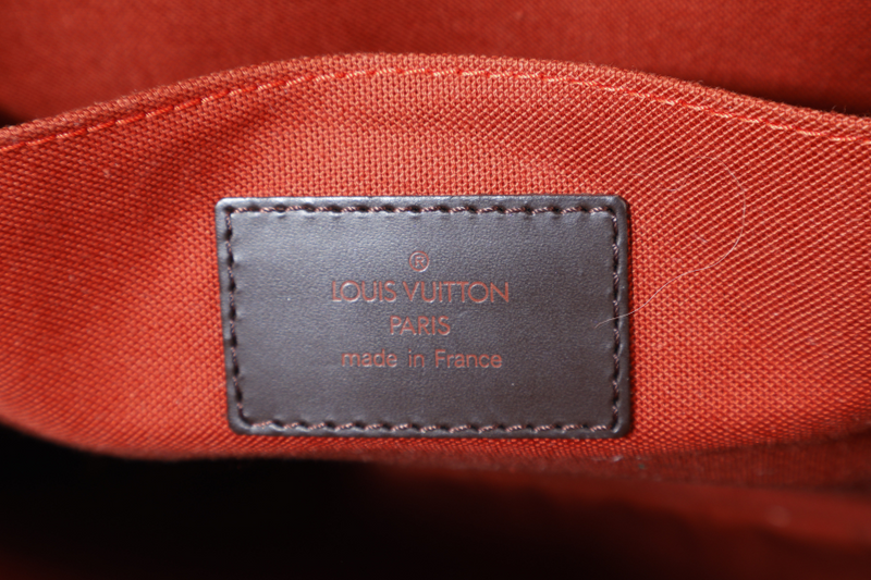 LOUIS VUITTON M51149 CLIFTON HANDBAG DAMIER EBENE GOLD HARDWARE NO DUST COVER