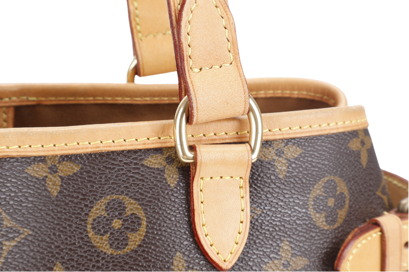 LOUIS VUITTON M51154 BATIGNOLLES TOTE BAG MONOGRAM CANVAS GOLD HARDWARE WITH DUST COVER