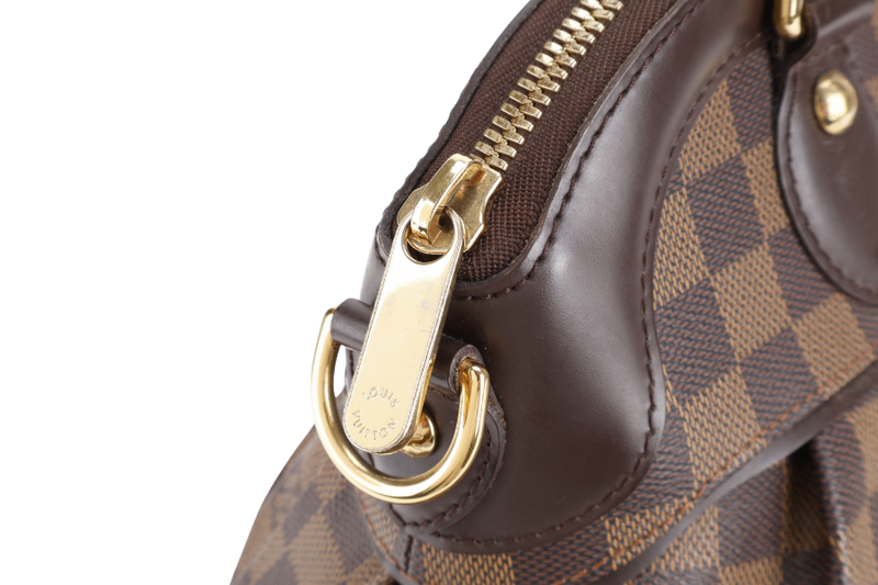 LOUIS VUITTON N51997 TREVI DAMIER EBENE CANVAS GOLD HARDWARE WITH STRAPS NO DUST COVER