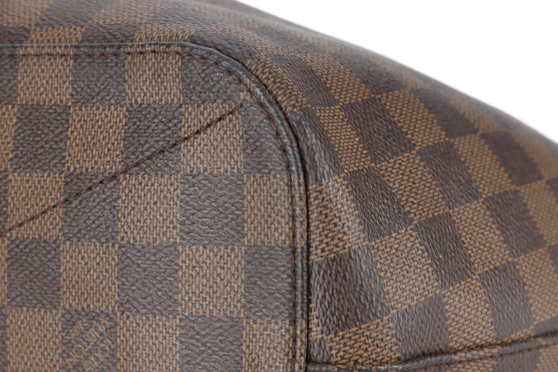 LOUIS VUITTON SIENA MM (N41546) DAMIER EBENE CANVAS GOLD HARDWARE WITH DUST COVER AND BOX