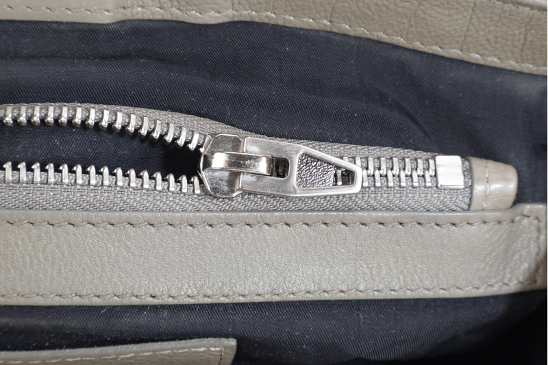 ALEXANDER WANG GREY CALF LEATHER CLUTCH BAG NO DUST COVER