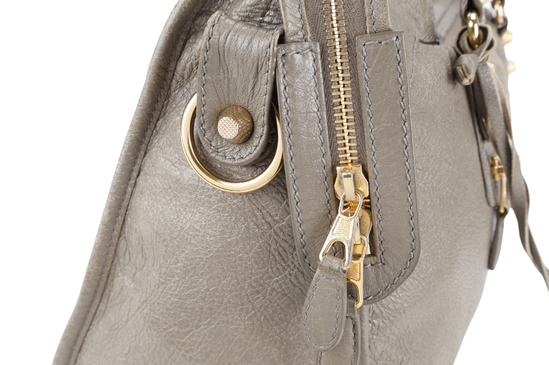 BALENCIAGA CLASSIC CITY KHAKI COLOR GOLD HARDWARE WITH DUST COVER