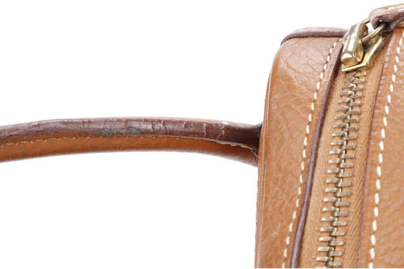 HERMES LINDY 34 STAMP K SQUARE (YEAR 2007) GOLD CLEMENCE LEATHER GOLD HARDWARE WITH DUST COVER