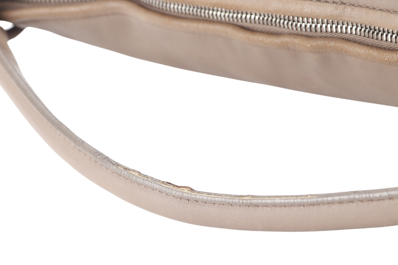 BOTTEGA VENETA SHOULDER BAG MEDIUM BROWN SILVER HARDWARE WITH DUST COVER