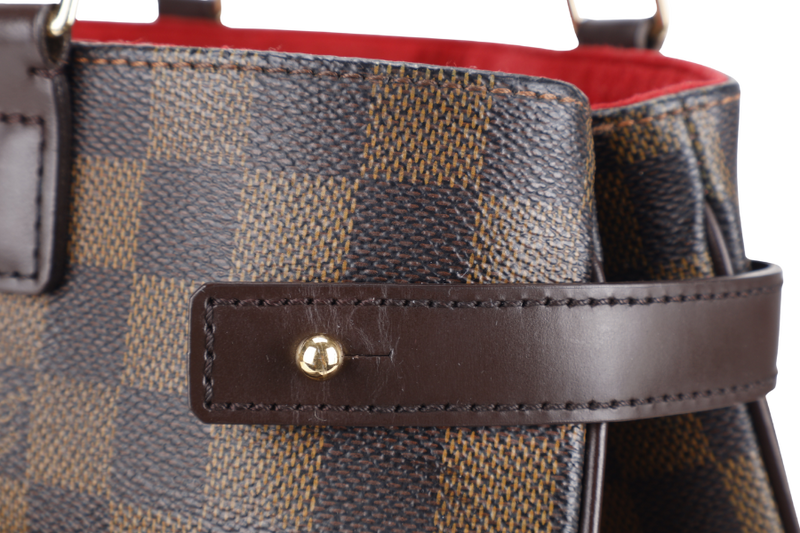 LOUIS VUITTON UZES TOTE BAG DAMIER EBENE CANVAS GOLD HARDWARE NO DUST COVER